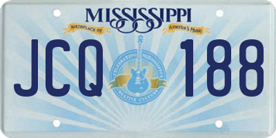 MS license plate JCQ188