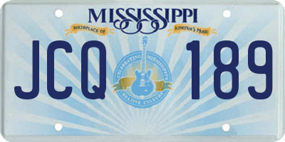 MS license plate JCQ189