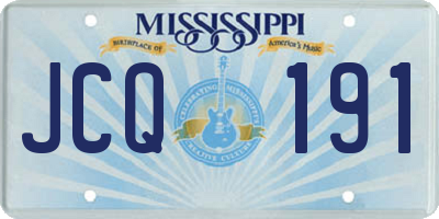 MS license plate JCQ191