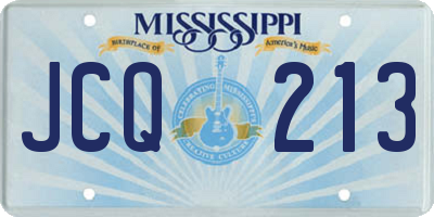 MS license plate JCQ213