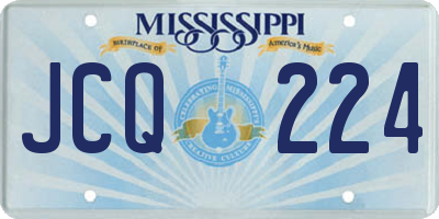 MS license plate JCQ224
