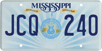 MS license plate JCQ240