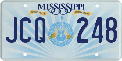 MS license plate JCQ248
