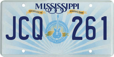 MS license plate JCQ261