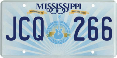 MS license plate JCQ266