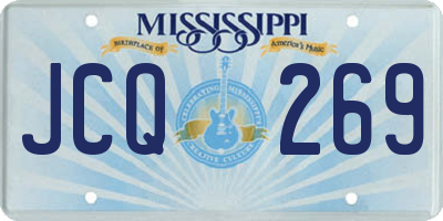 MS license plate JCQ269