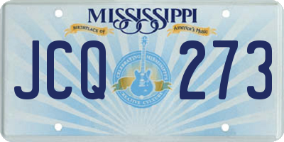 MS license plate JCQ273