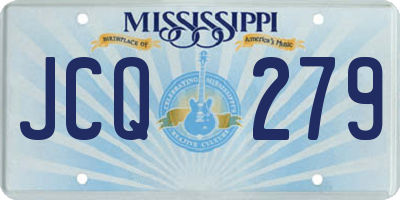 MS license plate JCQ279