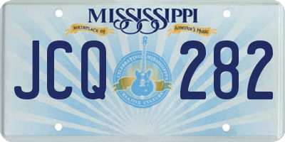 MS license plate JCQ282
