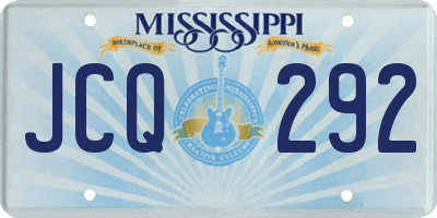 MS license plate JCQ292
