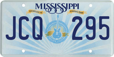 MS license plate JCQ295