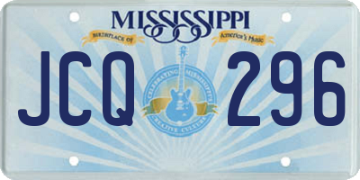 MS license plate JCQ296