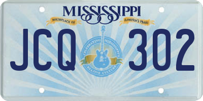 MS license plate JCQ302