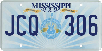 MS license plate JCQ306