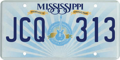MS license plate JCQ313
