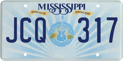 MS license plate JCQ317