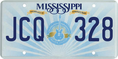 MS license plate JCQ328