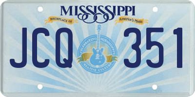 MS license plate JCQ351