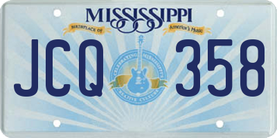 MS license plate JCQ358