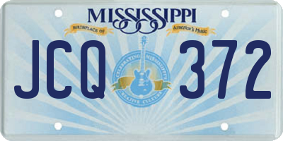 MS license plate JCQ372