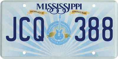 MS license plate JCQ388