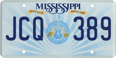 MS license plate JCQ389