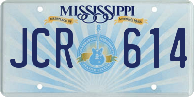 MS license plate JCR614