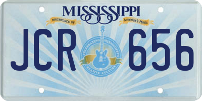 MS license plate JCR656