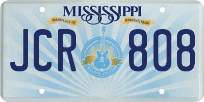 MS license plate JCR808