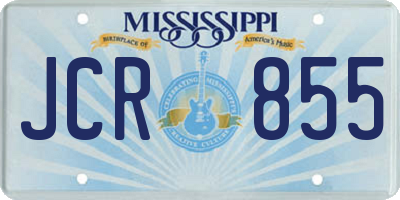 MS license plate JCR855
