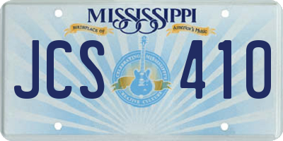 MS license plate JCS410