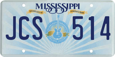 MS license plate JCS514