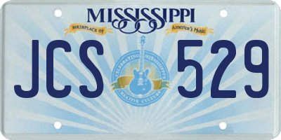 MS license plate JCS529