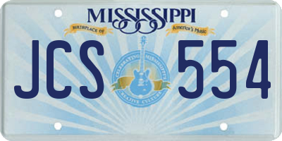 MS license plate JCS554