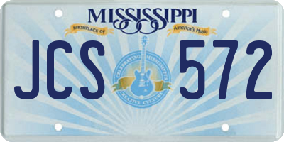 MS license plate JCS572