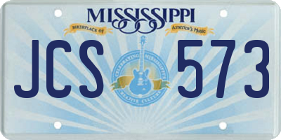 MS license plate JCS573