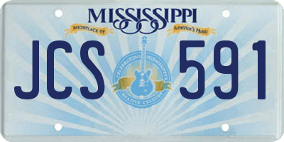MS license plate JCS591