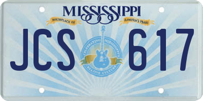 MS license plate JCS617