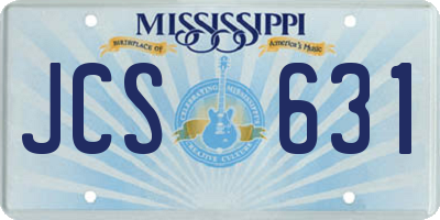 MS license plate JCS631
