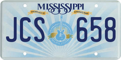 MS license plate JCS658