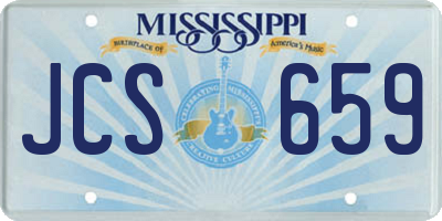 MS license plate JCS659