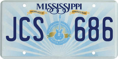 MS license plate JCS686