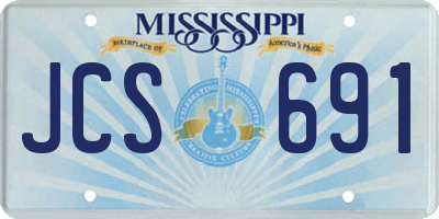 MS license plate JCS691