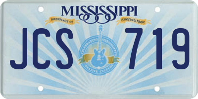 MS license plate JCS719