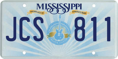 MS license plate JCS811
