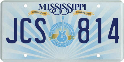 MS license plate JCS814