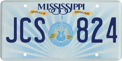 MS license plate JCS824