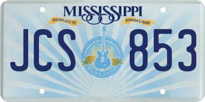MS license plate JCS853