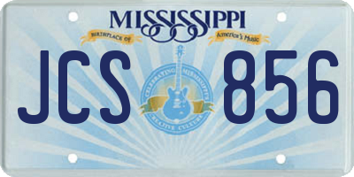 MS license plate JCS856