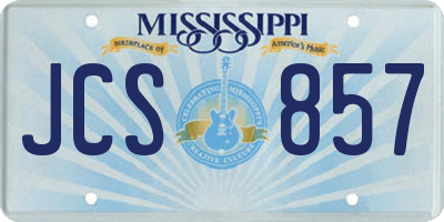 MS license plate JCS857